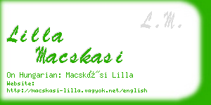 lilla macskasi business card